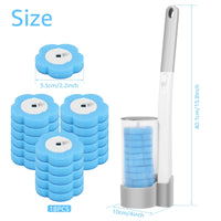 Brosse WC Jetable Murale à Têtes Remplaçables