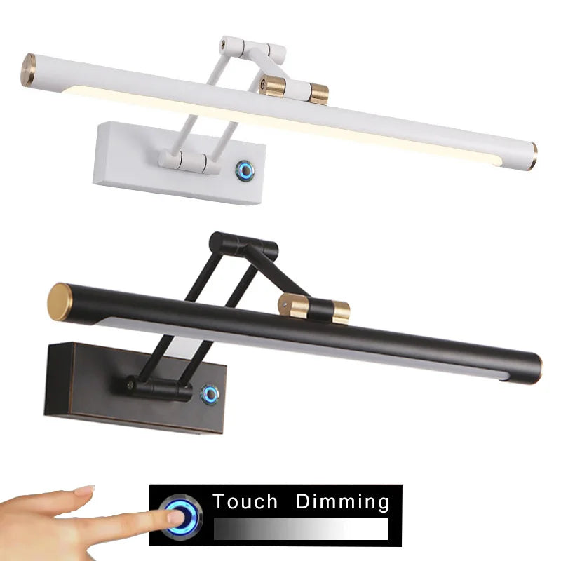 Applique Salle de Bain LED Tactile Variateur 43 et 55 cm