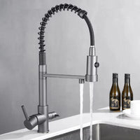 Mitigeur Cuisine Eau Filtrée 3 Voies Double Bec, 11 Modèles