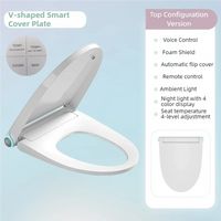 Abattant WC Chauffant à Frein de Chute, Ouverture Automatique et Télécommande