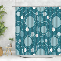 Rideau de Douche en Tissu Polyester, 28 Motifs au Choix, 90 à 240 cm