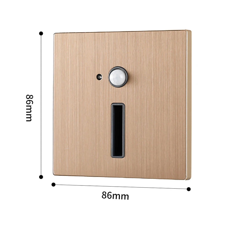 Applique Murale Encastrable LED à Détecteur de Mouvement, 86 mm, 4 Finitions