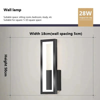 Applique Murale LED Ovale ou Rectangulaire, 4 Finitions, 16 ou 28 W