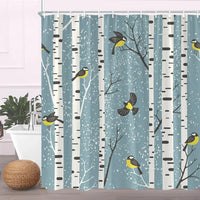 Rideau de Douche en Tissu Polyester, 28 Motifs au Choix, 90 à 240 cm