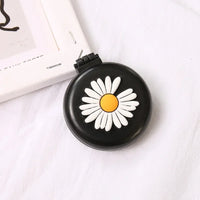 Miroir de Poche Pliant avec Brosse à Coussin d'Air, 22 Motifs