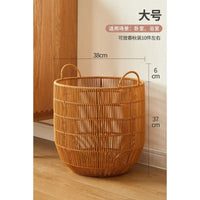 Panier à Linge Imitation Rotin Imperméable, 3 Tailles
