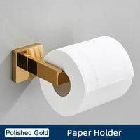 Ensemble Accessoires Salle de Bain Inox 4 Pièces