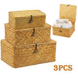 Paniers de Rangement en Jonc de Mer Tressé Lot de 3