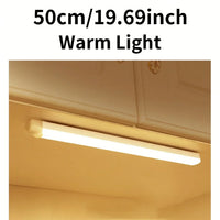 Réglette LED Sous Meuble à Détecteur de Mouvement Rechargeable 10 à 50 cm
