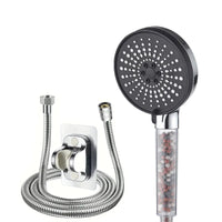 Pommeau de Douche Filtrant 5 Jets Économe en Eau avec Billes Minérales