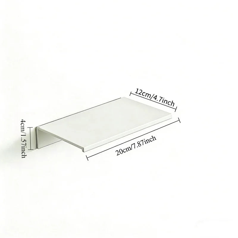 Étagère Murale Flottante en Métal Sans Perçage 40 cm