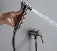 Douchette WC Mitigeur Eau Chaude et Froide Doré Brossé ou Gris Anthracite