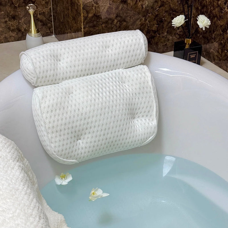 Coussin de Baignoire Duo Nuque et Dos Ventouses