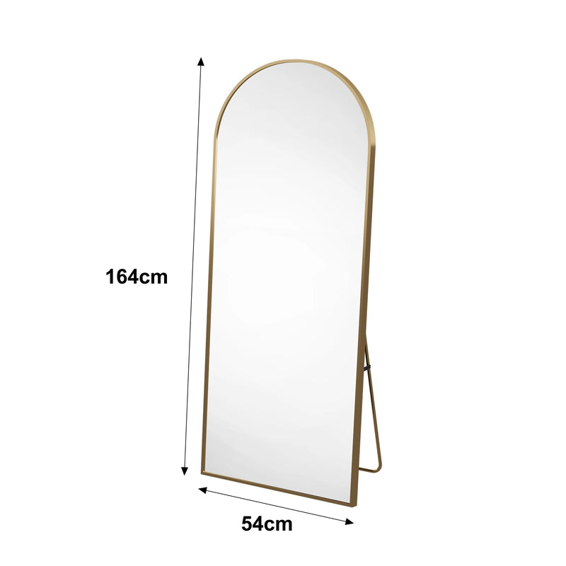 Miroir sur Pied Arche Grande Taille Noir ou Doré
