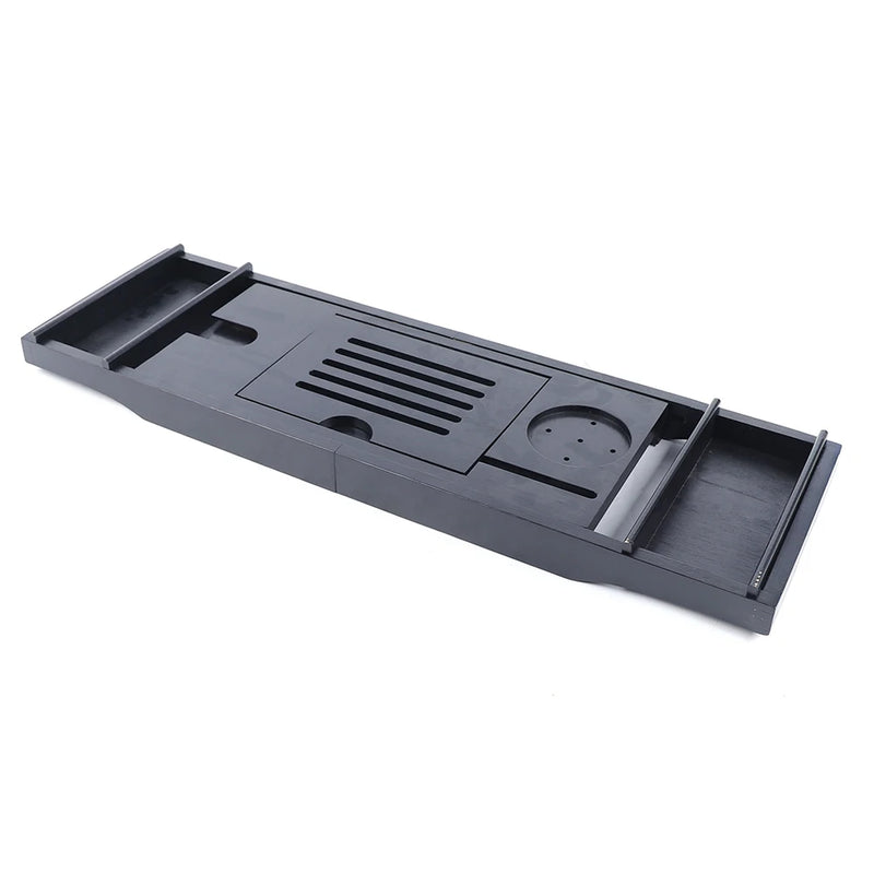 Pont de Baignoire Bambou Noir Extensible 75 à 110 cm