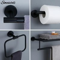 Accessoires Salle de Bain Noir Mat à la Pièce ou en Kit