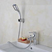 Mitigeur Lavabo Chromé avec Douchette à Main, Inverseur et Flexible