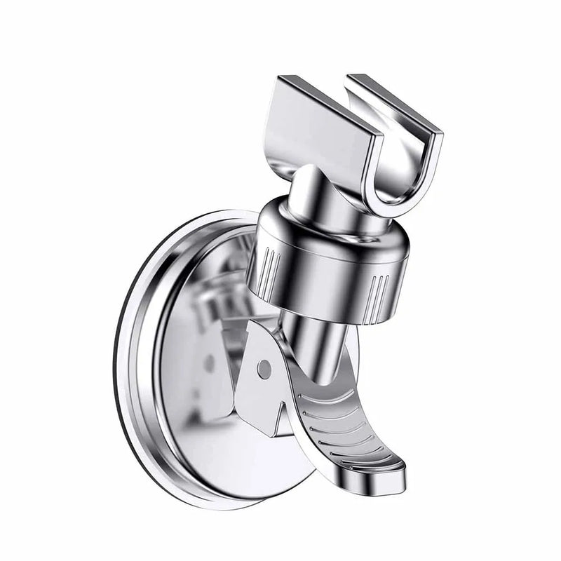 Support de Douchette à Ventouse Chromé Orientable Sans Perçage
