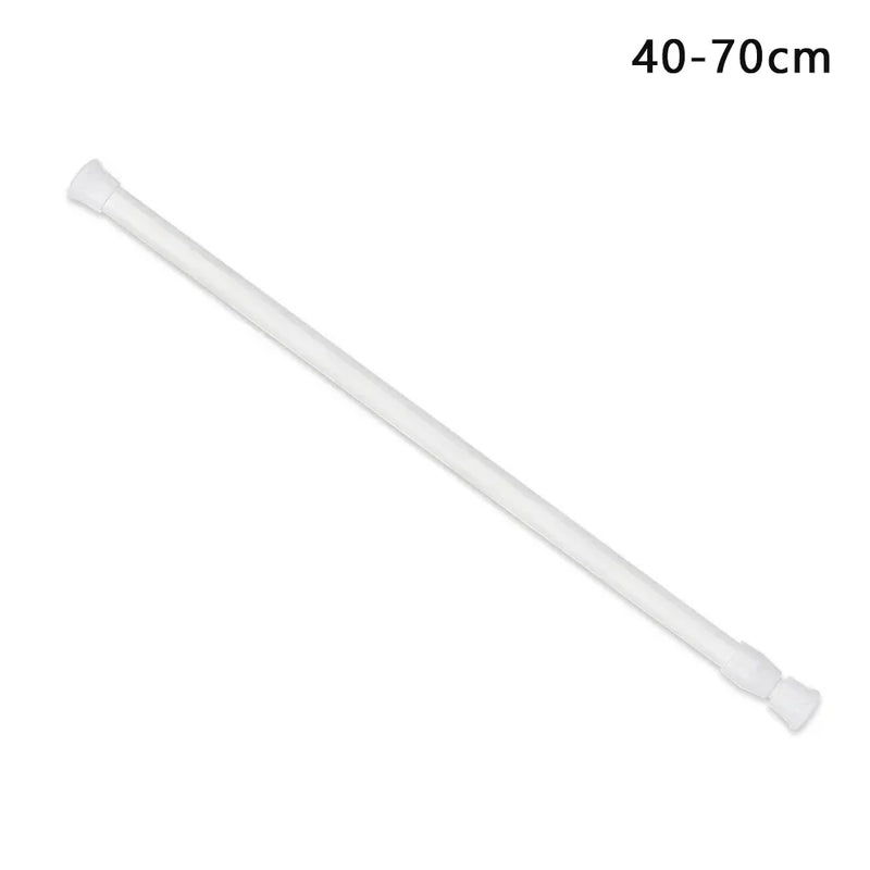 Barre de Douche à Ressort Blanche, Sans Perçage, 30 à 90 cm