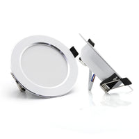 Spot LED Encastrable Cuisine Rond Blanc ou Argent, 7 à 18 W