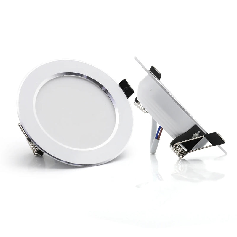 Spot LED Encastrable Cuisine Rond Blanc ou Argent, 7 à 18 W