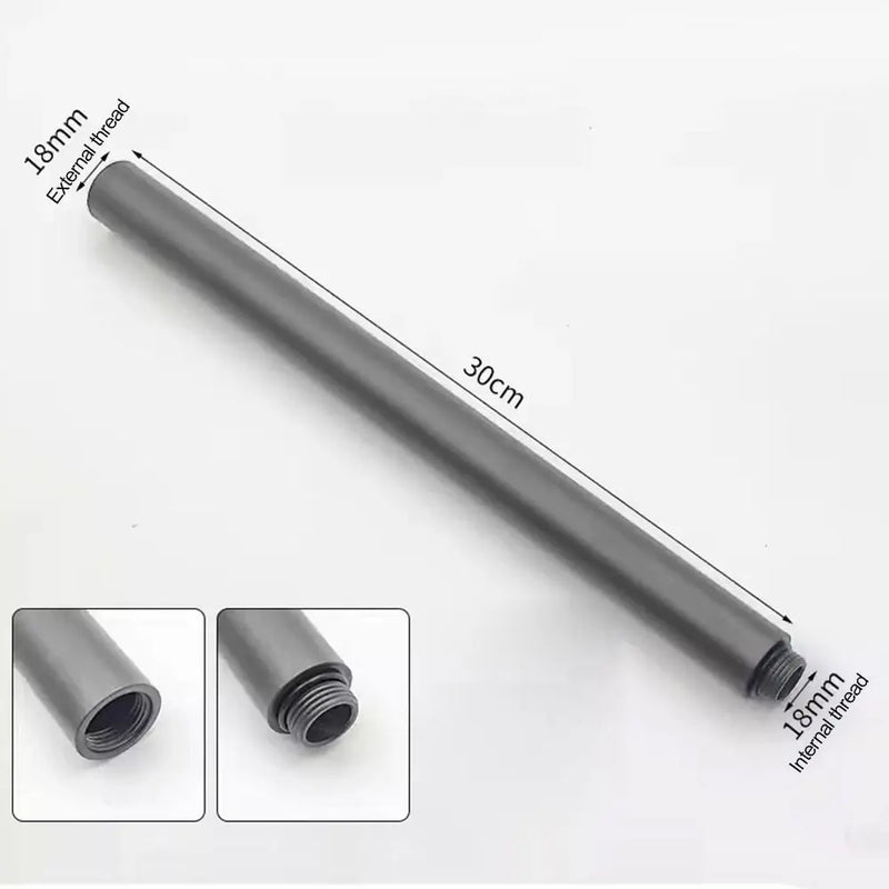 Rallonge Bras de Douche Inox 30 cm, 4 Finitions