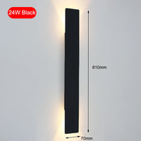 Applique Murale LED Rectangulaire Haut et Bas, Aluminium, 9,8 à 61 cm