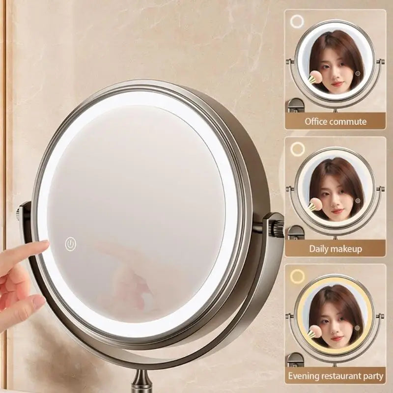 Miroir Grossissant LED x10 Rechargeable 20 cm