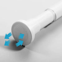 Barre de Douche Télescopique Sans Perçage, Blanc ou Noir, 30 à 80 cm