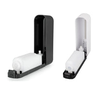 Distributeur de Savon Mural 300 ml Noir ou Blanc à Pompe Manuelle