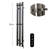 Sèche-Serviette Électrique Mural Vertical 3 ou 4 Barres Inox 98 cm