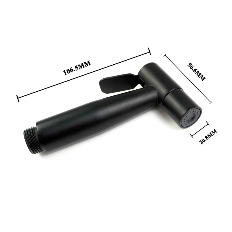 Douchette WC Murale Seule ou en Kit avec Robinet d'Angle, 4 Finitions