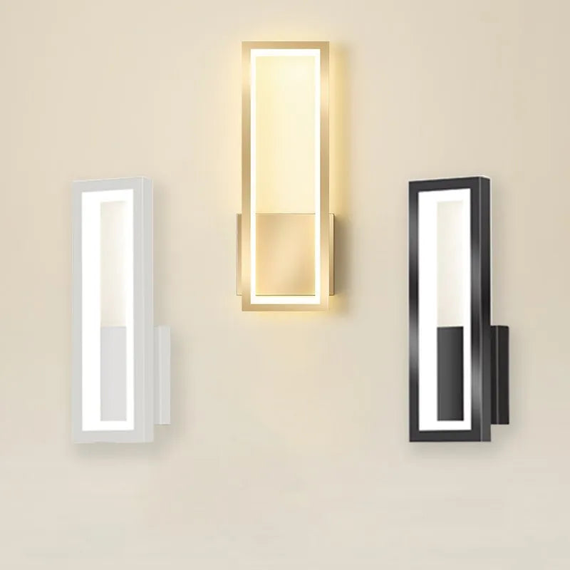 Applique Murale LED Ovale ou Rectangulaire, 4 Finitions, 16 ou 28 W