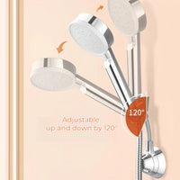 Support Douchette Ventouse Sans Perçage 120°, Blanc, Noir ou Argenté