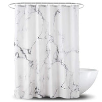 Rideau de Douche Effet Marbre en Tissu, 18 Motifs, 90 à 300 cm