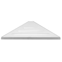 Étagère d'Angle Douche Inox Triangulaire 31 cm à l'Unité, Argent ou Noir