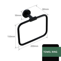 Accessoires Salle de Bain Noir Mat à la Pièce ou en Kit