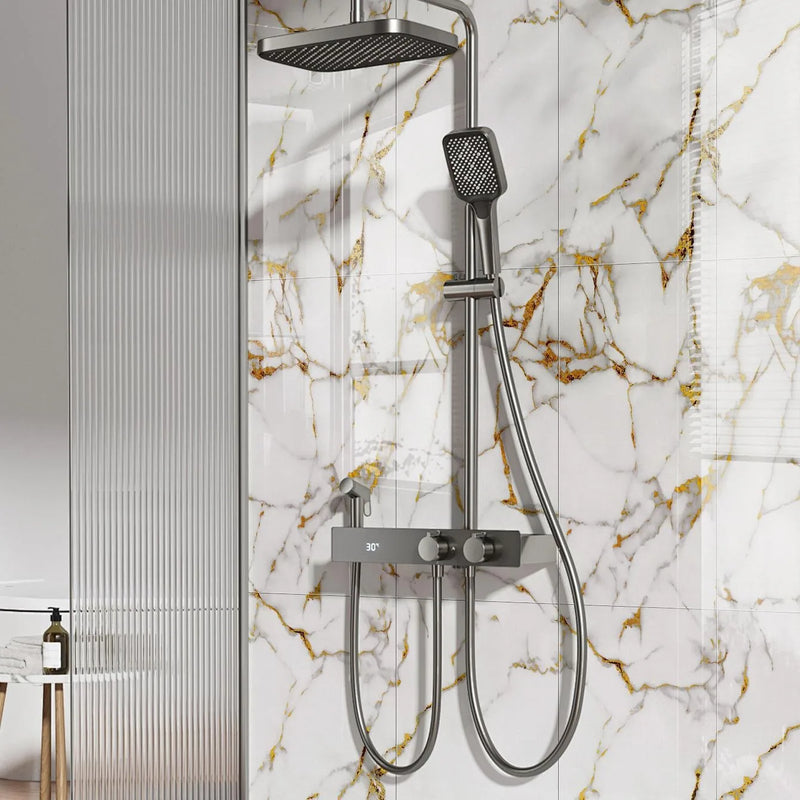 Panneau Mural Adhésif Effet Marbre Imperméable PVC