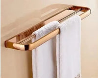 Accessoires Salle de Bain Or Rose Laiton à la Pièce, 13 Articles