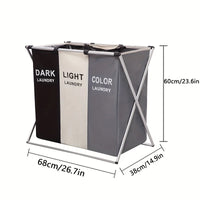 Panier à Linge de Tri Pliable 2 ou 3 Compartiments