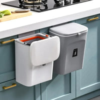 Poubelle Salle de Bain Murale avec Couvercle 7 et 9 Litres