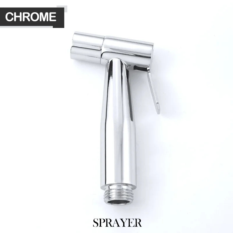 Douchette WC Kit Vanne et Flexible ou Pièces Seules, 4 Finitions