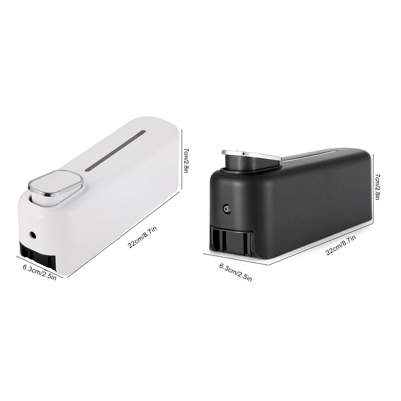 Distributeur de Savon Mural 300 ml Noir ou Blanc à Pompe Manuelle