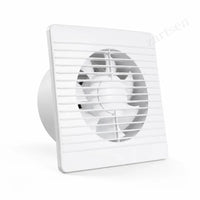 Aérateur Salle de Bain Mural Blanc, Extracteur d'Air en 3 Tailles