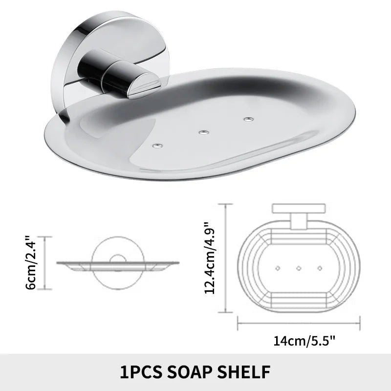 Accessoires Salle de Bain Inox Doré ou Chromé à Choisir