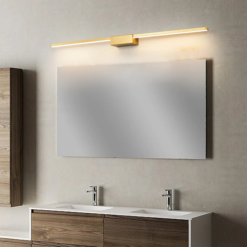 Réglette LED Miroir Salle de Bain Noire ou Dorée