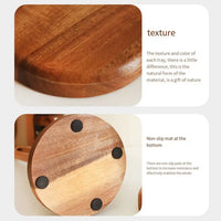 Porte-Papier Toilette sur Pied en Bois Massif, Support Rouleau 13 x 31 cm