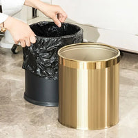 Poubelle Salle de Bain Inox 9 ou 10 L avec ou sans Couvercle