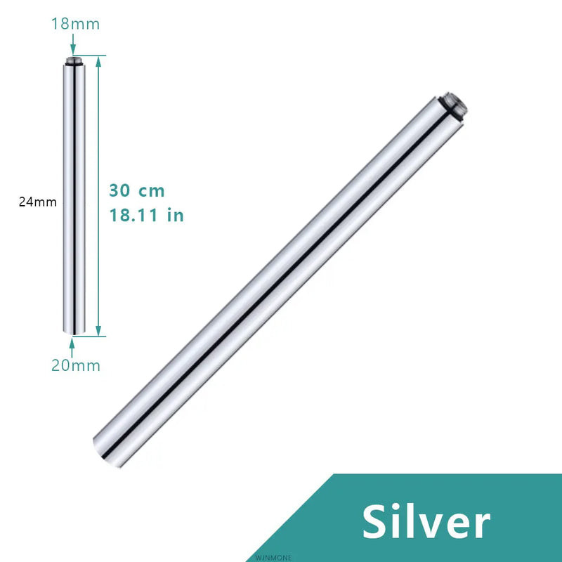 Rallonge Bras de Douche Inox 304 de 30 cm, 5 Finitions