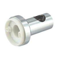 Support de Barre de Douche Chromé 22 mm, Fixation Murale avec Vis